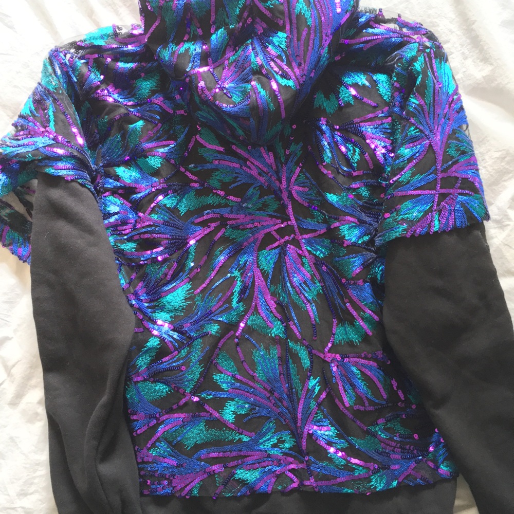 LAST CHANCE TO BUY Designer sequin hoodie MarkAntoine x Simons NWOT - Picture 8 of 15